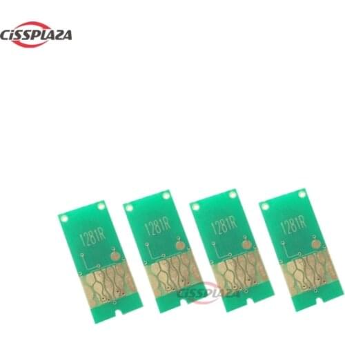 CISSPLAZA 4x T1281 ARC Chips compatible for epson SX445W BX305F SX230 BX305F BX305FW SX230 SX440W SX420W SX425W SX435W printer