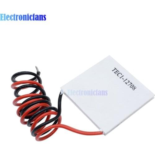 Diymore TEC1-12708 DC 12V 8A TEC Thermoelectric Cooler Peltier TEC1 12708 40*40M Peltier Elemente Module Heatsink Cooling Plate