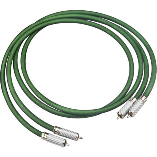 HiFi 7N OCC silver-plated High-fidelity Double-layer shielded audio signal cable amplifier hi-end home theater