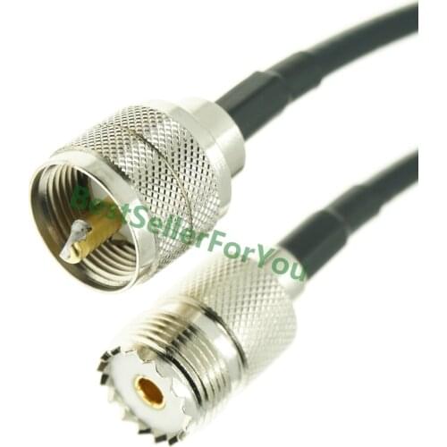 UHF Male PL259 to UHF Female so239 RG58 Coaxial Cable Pick Your Length HAM WIFI