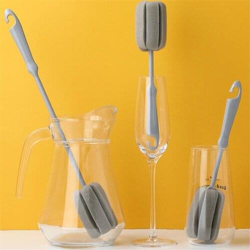 Long-handled cup brush bottle brush sponge brush household cleaning brush Creative long pot brush thermos mug gargle mug mug ket