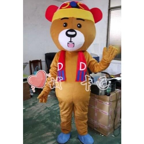 Hot Sale New Teddy Bear Mascot Costume Ted Costume Fancy Party Dress Halloween Carnival Birthday Party Apparels Adult Size