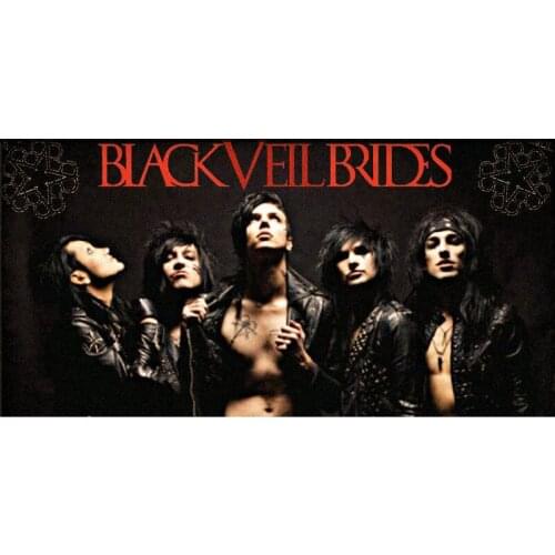 Custom 70x140cm Bath Towel Black Veil Brides Large Soft Absorbent Bamboo Fiber Sport Swimming Gym Travel Beach Towel