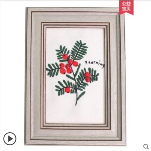 Ring Series European embroidery kit simple three-dimensional embroidery Ribbon kit embroidery needlework