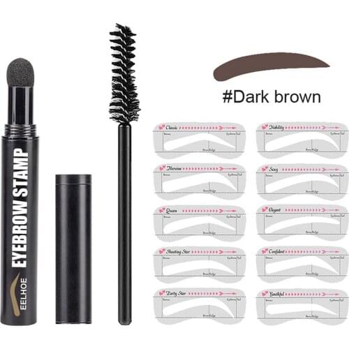 Brow Stamp And Stencil Kit Natural And Convenient Makeup Tool Lazy Thrush Card Natural Waterproof Eyebrow Seal Set Long Lasting