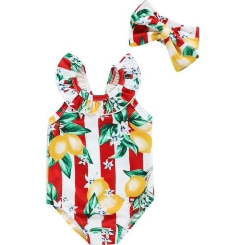 NEW 2020 Toddler Baby Girl Bikini Set Swimwear Swimsuit Ruffle Bathing Suit Beachwear 2PC Clothing Set