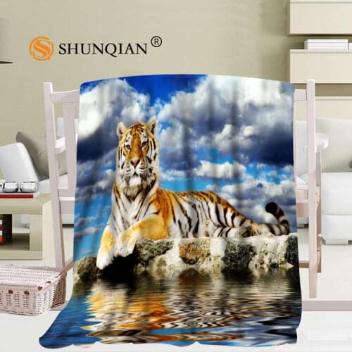 Tiger 02 Blanket Soft Sofa Bed Throw Blanket Kid Adult Custom Blanket 56x80Inch50X60Inch40X50Inch