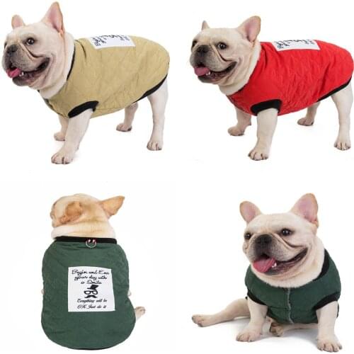 Dog Clothes French Dog Jacket Winter Pet Clothing Waterproof Reflective Coat ropa para perro For Small Medium Large Big Dogs