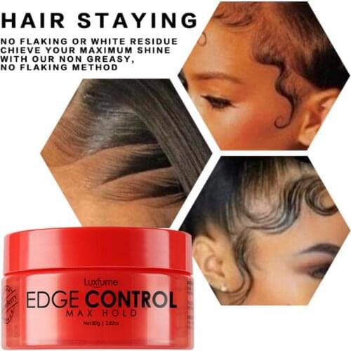 Refreshing Hair Oil Wax Cream Edge Control Long-lasting Hair Cream Broken Hair Finishing Anti-Frizz Fixative Gel Men Female Wax