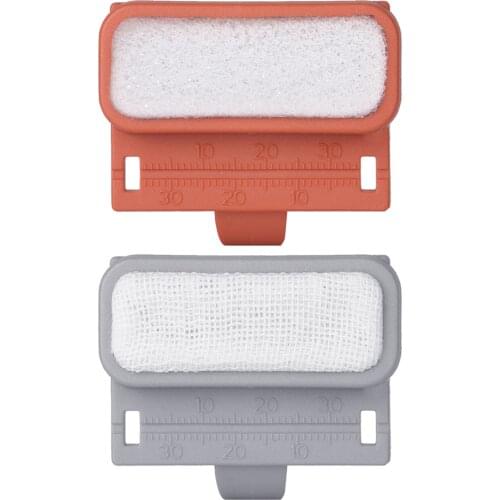 2 Colors Plastic Dental Endodontic Files Measure Ruler Oral Cleansing With Finger Ring Tools Dental Canal Measuring Instrument