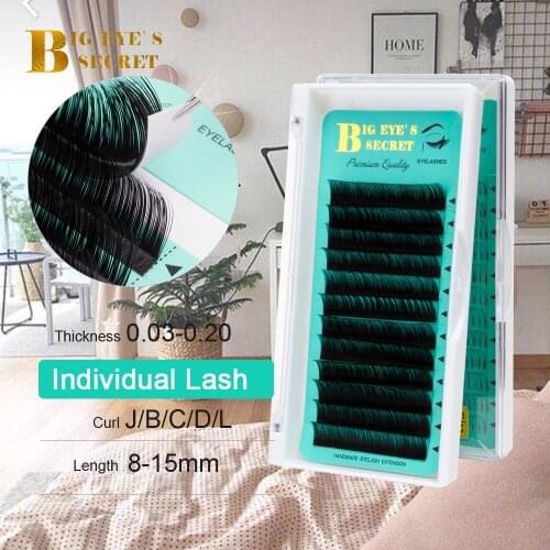 Big Eyes Secret Eyelashes Extension Silk Fiber Individual False Eyelash Extensions Classic Natural Look Lash Extension