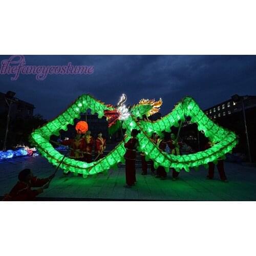 Led Light 4 Kids Dragon Dance Costume 3.1m Length Children Play Sports Party Kindergarten Folk Parade Props Smart Stage China