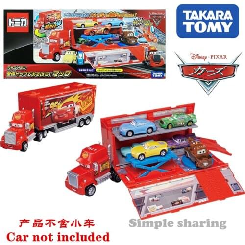 Tomica Takara Tomy Disney lighting McQueen Transforming Maintenance Dock Mac Toy