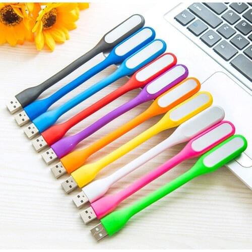 USB LED Book Light Flexible Foldable LED USB Reading Lamp DC 5V Nightlight For Power Bank Computer Notebook Laptop