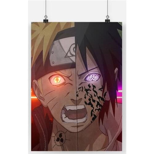 Japan Anime Naruto Poster Ninja Sasuke Canvas Painting Mural Living Room Kids Bedroom Home Wall Picture Decoration