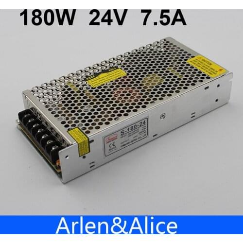 180W 24V 7.5A Single Output Switching power supply for LED Strip light AC to DC