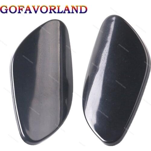 2Pcs Left & Right Front Bumper Headlight Washer Cover Cap Unpainted 39870059 39870060 For Volvo S80 2007 2008 2009 2010 2012 13
