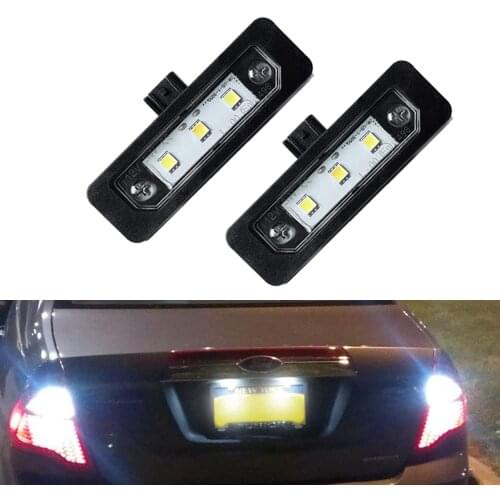 2Pcs License Plate Light LED License Plate Tag Lamp Assembly For Ford Mustang Focus Fusion Flex Taurus Lincoln Mercury Lincoln