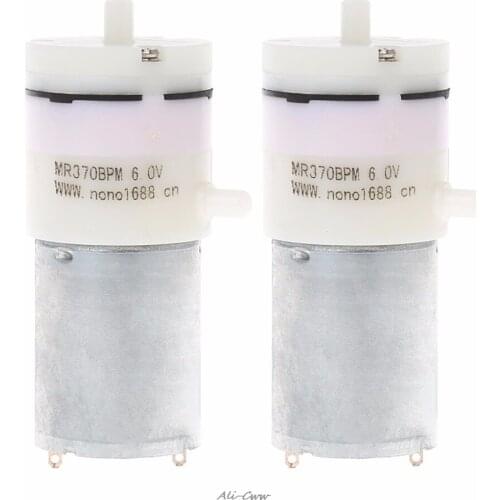 2x DC 3V-6V 5V 370 Motor Micro Mini Air Pump Vacuum For Aquarium Tank Oxygen Pumps