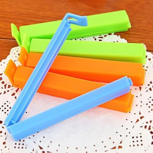 5Pcs Random Colors Portable New Kitchen Storage Food Snack Seal Sealing Bag Clips Sealer Clamp Plastic Tool