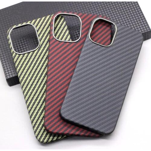 Ultrathin Carbon Fiber Pure Lens Protection Phone Case for iPhone 12 11 Pro Max X XR XS MAX Mini Ultra Thin Hard Cover Cases