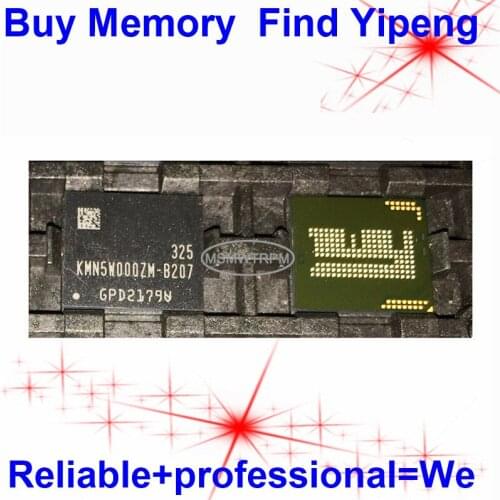 KMN5W000ZM-B207 BGA162Ball EMCP 4+4 4GB Mobilephone Memory New original and Second-hand Soldered Balls Tested OK