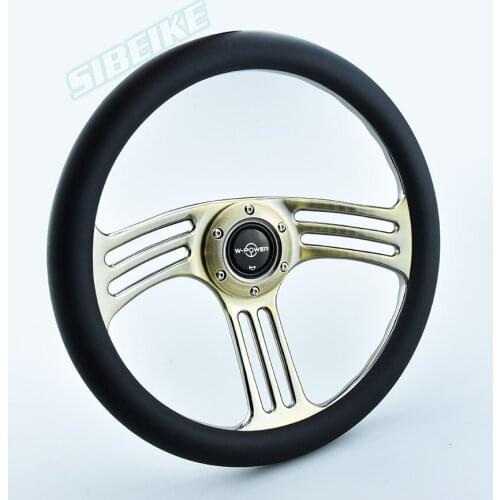 JDM 350mm Universal Real Unique Car Auto Part Steering Wheel Customized Logo