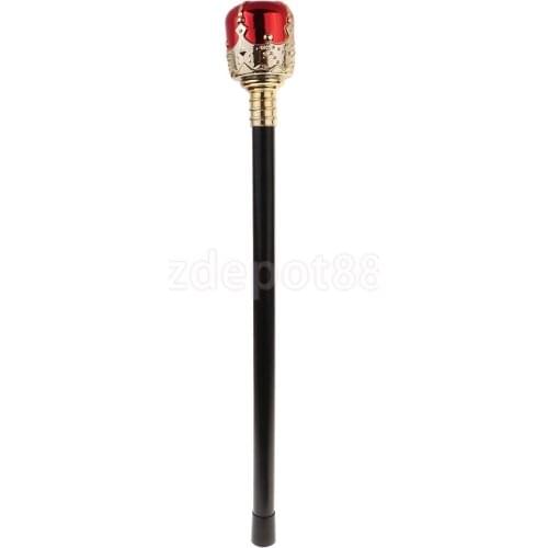 Viantage King Queen Maraca Scepter Wand for Halloween Costume Cosplay Props Medieval Theme Party Costumes