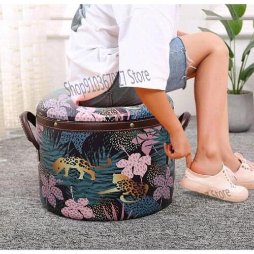 Creative Multifunctional Storage Stool Storage Stool Can Sit On People Changing Shoes Stool Door Nordic Sofa Stool
