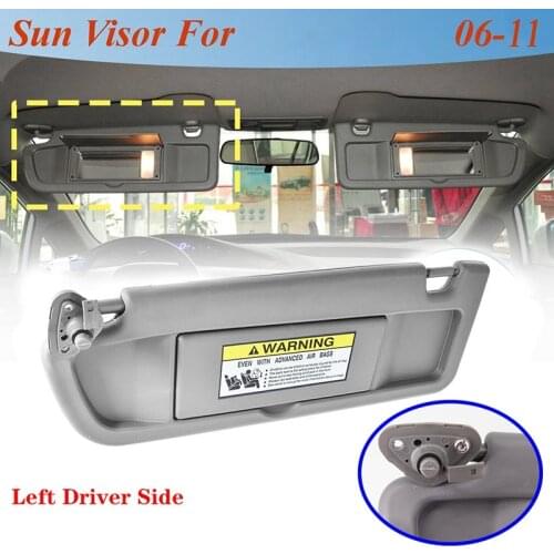 Left Driver Side Sun Visor for Honda Civic 2006 2007 2008 2009 2010 2011 Car Interior Parts 83280SNAA01ZA