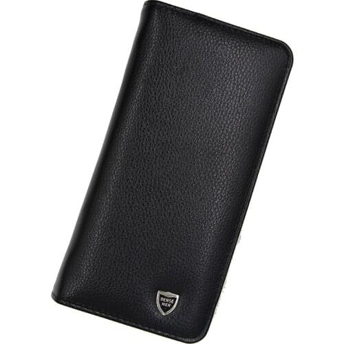 Mens Wallets Male Clutch Bags Men Wallet PU Leather Handbag Clutch Bag Business Double Zipper Long Card Holder Phone Purse