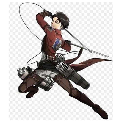 Attack on Titan Car Stickers and Decals Levi Ackerman Vinyl Waterproof Auto Anime Car Assessoires Japanese animation