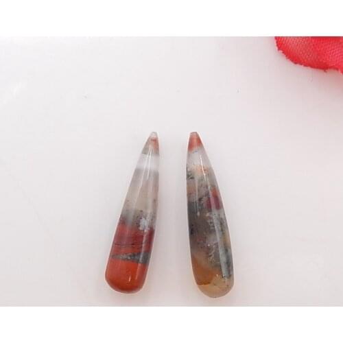 Natural African Blood Stone womem fashion Earrings Beads,Semiprecious stone earring 22x5mm,1.7g