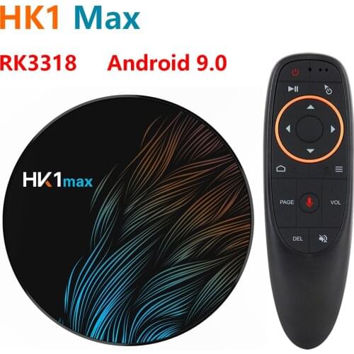 2020 New HK1 MAX Smart TV Box RK3318 BT4.0 2.4G 5.8G WiFi Media Player Set top Box 16G 32G 64G Android 9.0 TVBOX