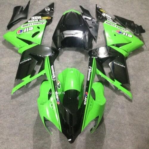 Injection Green black Fairings For KAWASAKI NINJA ZX10R 04-05 ZX 10R 04 05 ZX10 R 2004 2005 motorbike fairing kits ZX 10R