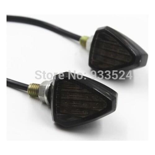 Pair Smoke LED Turn Signal Lights Indicator Blinker For Aprilia KTN Honda Kawasaki Suzuki Yamaha Motorcycle