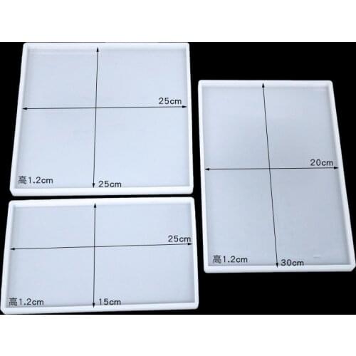 Super Big Square Coaster Silicone Mold Large Fluid Artst Mold Resin Coaster Making Epoxy Resin Crafts Make Your Own Coaster