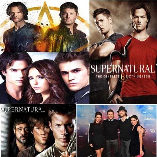 Supernatural movie poster Clear Image Wall Stickers Home Decoration Good Quality Prints White Coated Paper home art Brand