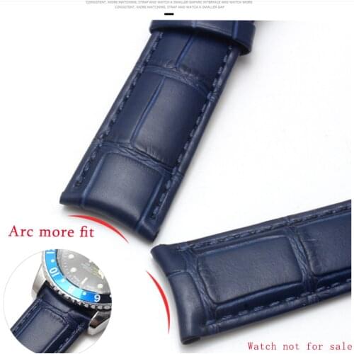 BRETA arc interface Genuine Leather Watch Strap 19mm 20mm 21mm 22mm Watch Band for Tissot Seiko rossini Watchband Accessories W