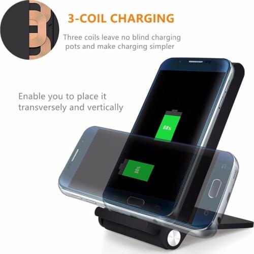 Universal Qi Wireless Fast Charger For Samsung Galaxy S8 S7 Note 8 USB Fast Charging For iPhone 8 Plus For iPhone X 10 7 6s plus