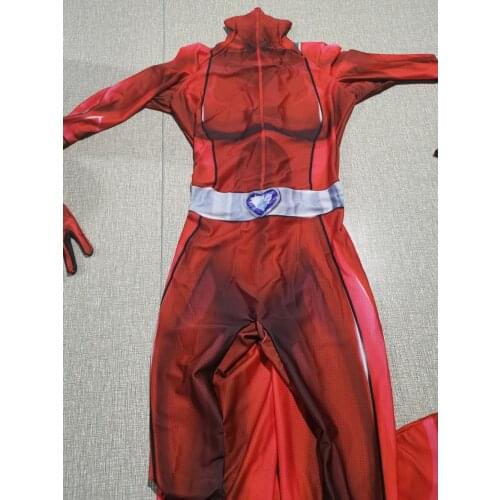 Adults Kids Totally Spies Red Clover Cosplay Costumes Anime Clover Sam Alex Mandy Superhero Bodysuit Halloween Zentai Suit