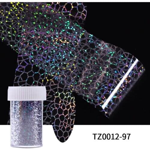 1Set Nail Holographics Transfer Foil Gold Slider Shimmer Sticker For Wrap Adhesive Manicures DIY Decoration Set Nail Paper