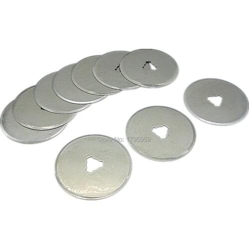 10 pieces / lot 28mm Rotary Cutter Refill Blade Cutters Sewing Quilting Photos For Fabric Vinyl Cutting Craft Tools