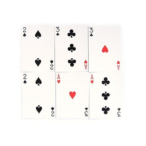 2 Sets Magic ultimate 3 three card monte poke Trick Classic Sunflower.magic Card cubes