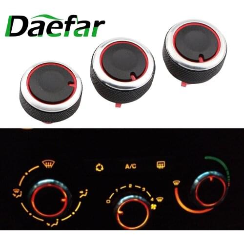 Car Air Conditioning Knob AC Knob Heat Control Switch Button Knob For Peugeot 206 207 2006-2011 For Citroen C2 2007 - 2011