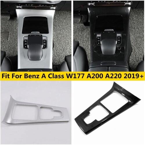 Yimaautotrims Middle Control Stalls Gear Shift Panel Cover Trim ABS For Mercedes Benz A Class W177 A200 A220 2019 2020 Interior