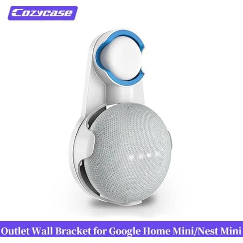 Cozycase Cord Bracket Holder For Google Home Mini/Nest Mini Smart Voice Assistant Plug Management Kitchen Bedroom Audio Stand