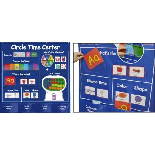 Circle Time Center Children, Toddler, Nursery, Early Learning, Kindergarten, Classroom Wall Chart Birthday Gifts