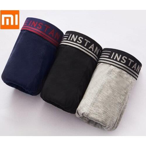 Youpin Instant me Man breathable cool boxer briefs 3PCS Comfortable refreshing Sexy Underpants Men Panties Underwear Shorts