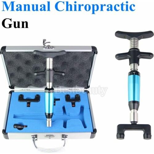 New Chiropractic Adjustable Gun Correct The Spine Correctional Chiropractic Adjusting Tool 6 Levels 4 Heads Health Care Massager